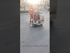 الطلاء المهني الملتوي لخط علامة الطريق الطلاء البلاستيكي الحراري